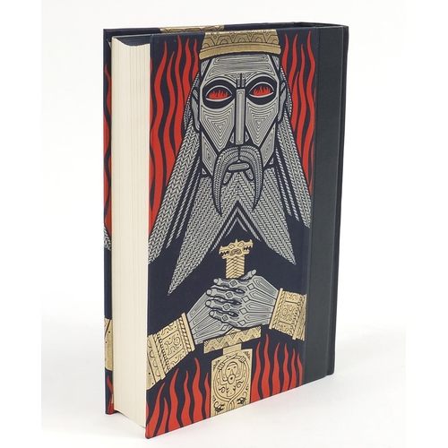 1094 - Folio Society hardback book with slip case, The Icelandic Sagas