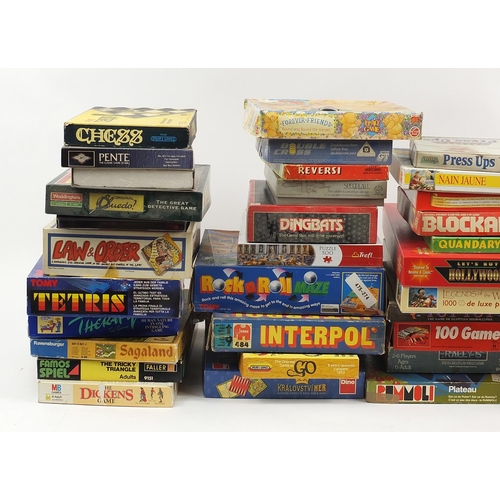 1226 - Vintage and later board games including the Action Man Game, Conquest, Interpol, Guess Who, Law & Or... 