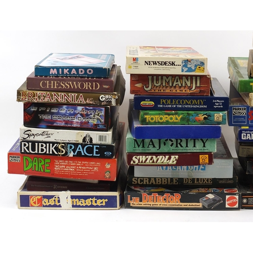 1230 - Vintage and later board games including Poleconomy, Totopoly, The Magnificent Race, Spitting Image, ... 