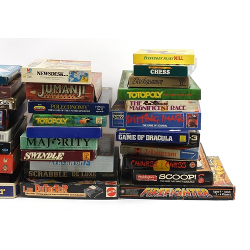 1230 - Vintage and later board games including Poleconomy, Totopoly, The Magnificent Race, Spitting Image, ... 