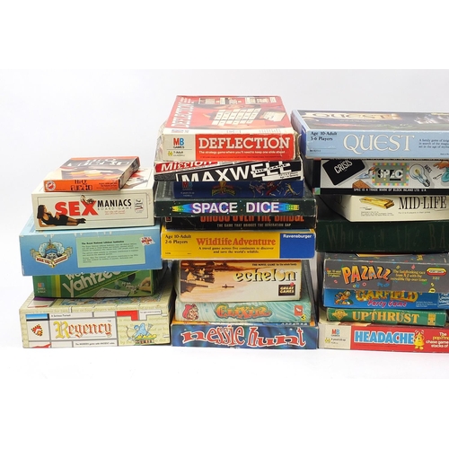 1231 - Vintage and later board games including Jurassic Park, Goosebumps, Quest, Echelon, Risk and Stratego