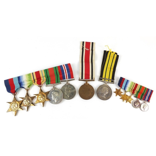 430 - British military World War II medals including an Elizabeth II Africa General Service medal with Ken... 