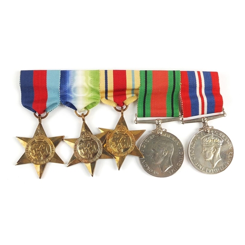 430 - British military World War II medals including an Elizabeth II Africa General Service medal with Ken... 