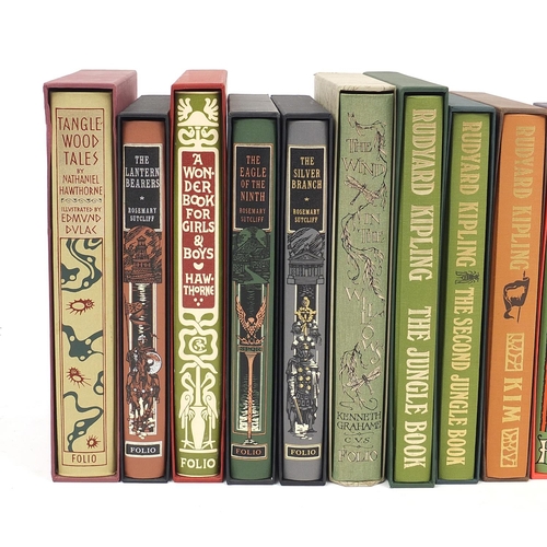 1119 - Twelve Folio Society children's hardback books comprising The Silver Branch and The Eagle of the Nin... 