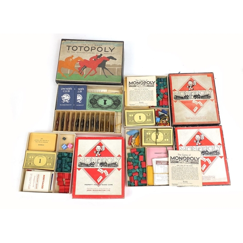 1218 - Vintage board games comprising Cluedo, Monopoly and Totopoly