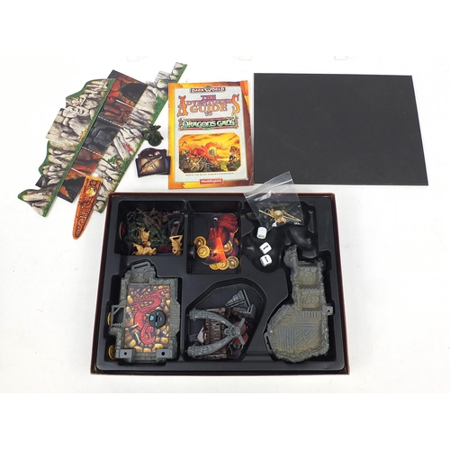 1222 - Vintage Dragon board games comprising Dark World, Dragon's Gate, Talisman, Dungeon Quest and Dungeon... 