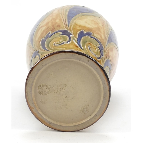 301 - Eliza Simmance for Royal Doulton, Art Nouveau vase hand painted and incised with stylised flowers, 3... 