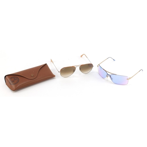 1126 - Two pairs of sunglasses comprising Ray-Ban and Christian Dior