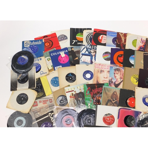2196 - 45rpm records including Stevie Wonder, The Doobie Brothers and Cock Robin