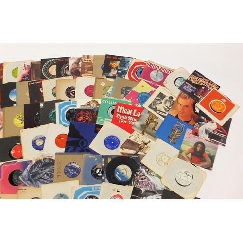 2196 - 45rpm records including Stevie Wonder, The Doobie Brothers and Cock Robin