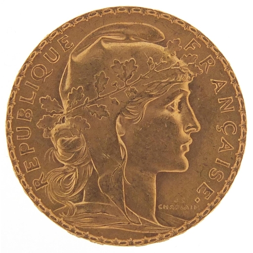 508 - French 1910 gold twenty francs - this lot is sold without buyer’s premium, the hammer price is the p... 
