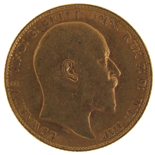 591 - Edward VII 1910 gold sovereign - this lot is sold without buyer’s premium, the hammer price is the p... 