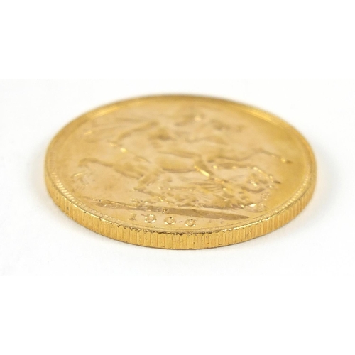 584 - Edward VII 1906 gold sovereign - this lot is sold without buyer’s premium, the hammer price is the p... 