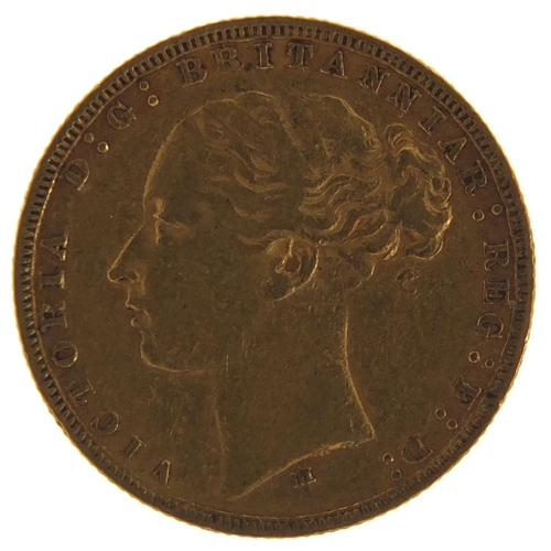 587 - Victoria Young Head 1878 gold sovereign, Melbourne Mint - this lot is sold without buyer’s premium, ... 