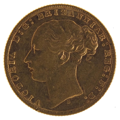 544 - Victoria Young Head 1874 gold sovereign, Sydney Mint - this lot is sold without buyer’s premium, the... 