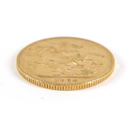 544 - Victoria Young Head 1874 gold sovereign, Sydney Mint - this lot is sold without buyer’s premium, the... 