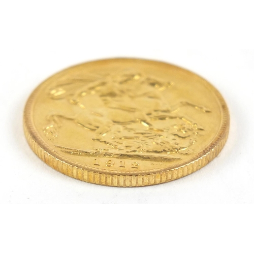 552 - George V 1912 gold sovereign - this lot is sold without buyer’s premium, the hammer price is the pri... 