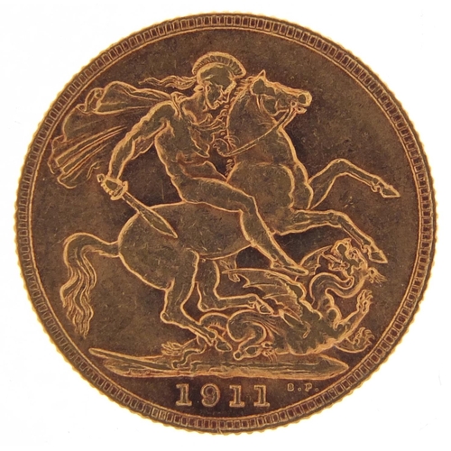 532 - George V 1911 gold sovereign - this lot is sold without buyer’s premium, the hammer price is the pri... 