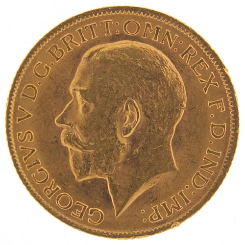 491 - George V 1914 gold sovereign - this lot is sold without buyer’s premium, the hammer price is the pri... 