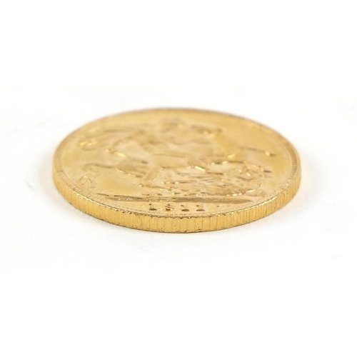 481 - George V 1911 gold sovereign - this lot is sold without buyer’s premium, the hammer price is the pri... 