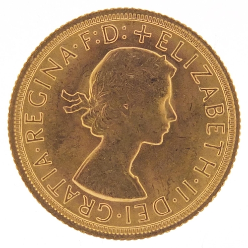 593 - Elizabeth II 1968 gold sovereign - this lot is sold without buyer’s premium, the hammer price is the... 