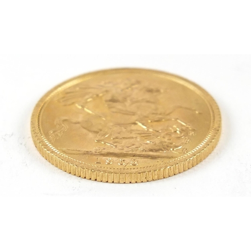 593 - Elizabeth II 1968 gold sovereign - this lot is sold without buyer’s premium, the hammer price is the... 