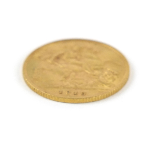 570 - George V 1913 gold half sovereign - this lot is sold without buyer’s premium, the hammer price is th... 