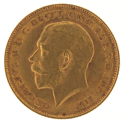 553 - George V 1913 gold half sovereign - this lot is sold without buyer’s premium, the hammer price is th... 