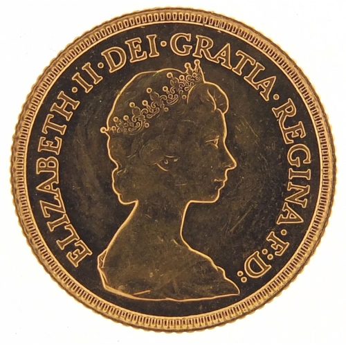 574 - Elizabeth II 1982 gold half sovereign - this lot is sold without buyer’s premium, the hammer price i... 