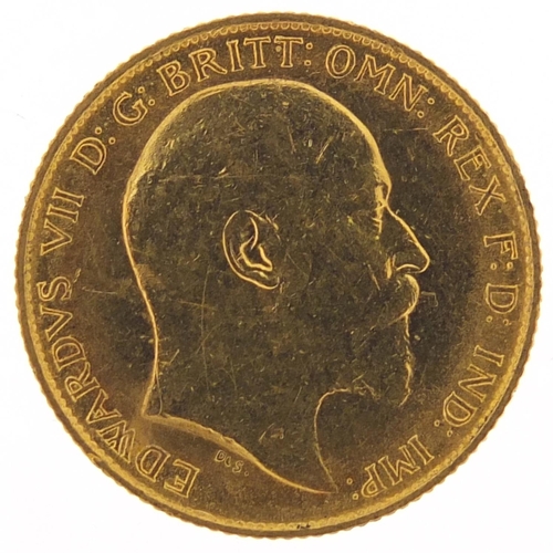 541 - Edward VII 1906 gold half sovereign - this lot is sold without buyer’s premium, the hammer price is ... 