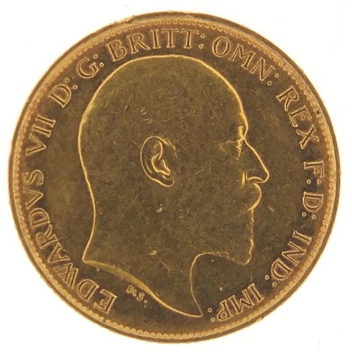 536 - Edward VII 1907 gold half sovereign, Melbourne mint - this lot is sold without buyer’s premium, the ... 