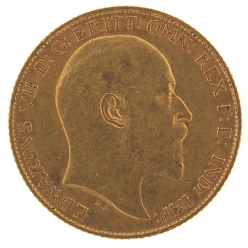 534 - Edward VII 1907 gold half sovereign - this lot is sold without buyer’s premium, the hammer price is ... 