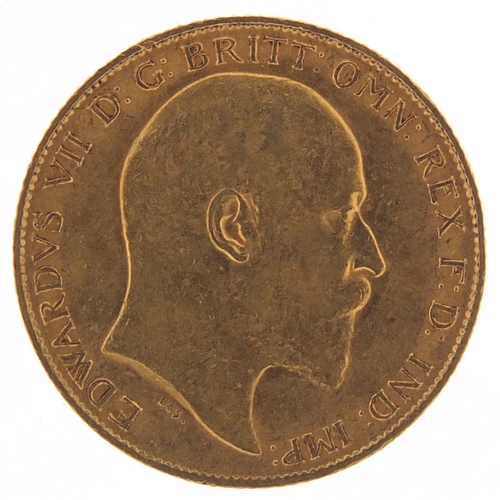 527 - Edward VII 1910 gold half sovereign - this lot is sold without buyer’s premium, the hammer price is ... 