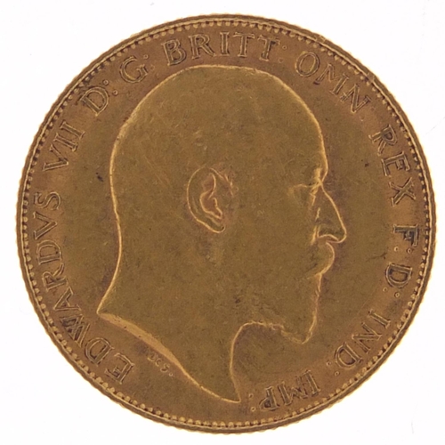 487 - Edward VII 1909 gold half sovereign - this lot is sold without buyer’s premium, the hammer price is ... 