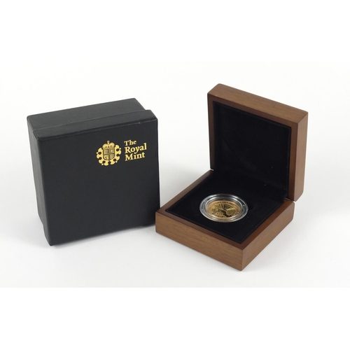 560 - Elizabeth II 2010 gold proof two pound coin commemorating Florence Nightingale, with box and certifi... 