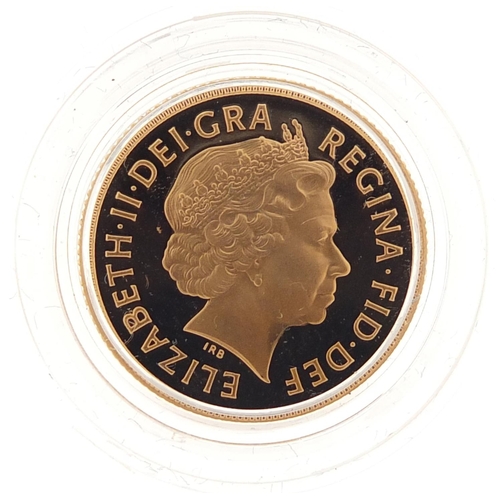 540 - Elizabeth II 1999 gold proof sovereign with box and certificate numbered 8368 - this lot is sold wit... 