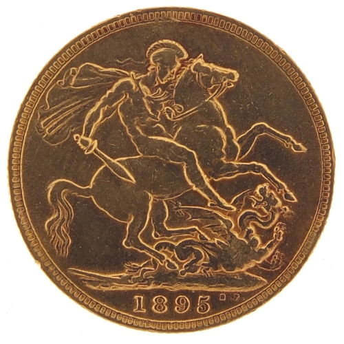 558 - Queen Victoria 1895 gold sovereign - this lot is sold without buyer’s premium, the hammer price is t... 