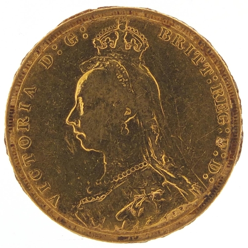 571 - Queen Victoria Jubilee Head 1892 gold sovereign - this lot is sold without buyer’s premium, the hamm... 