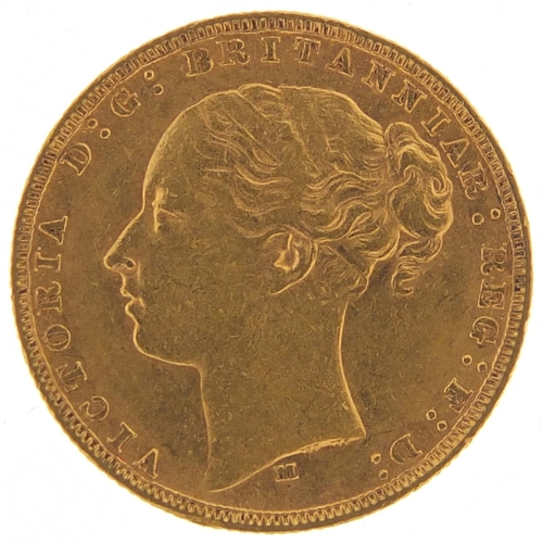 636 - Victoria Young Head 1881 gold sovereign, Melbourne mint - this lot is sold without buyer’s premium, ... 