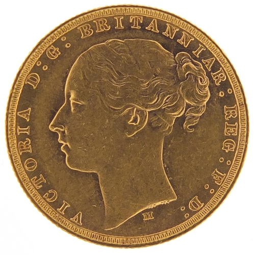 645 - Victoria Young Head 1882 gold sovereign, Melbourne mint - this lot is sold without buyer’s premium, ... 