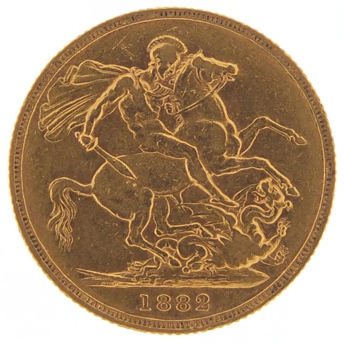 647 - Victoria Young Head 1882 gold sovereign, Sydney mint - this lot is sold without buyer’s premium, the... 