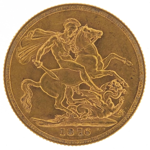 649 - Victoria Young Head 1876 gold sovereign, Sydney mint - this lot is sold without buyer’s premium, the... 
