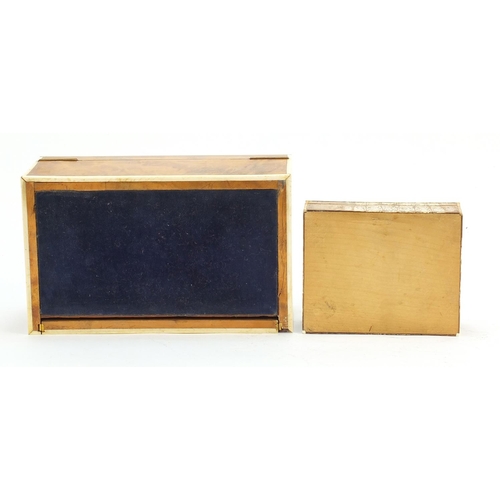 199 - Two 19th century ivory strung boxes including a taxidermy interest crocodile skin example, the large... 