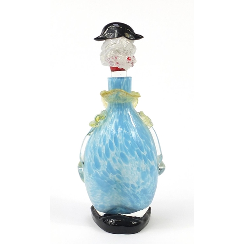 2301 - Murano glass clown decanter, 33cm high