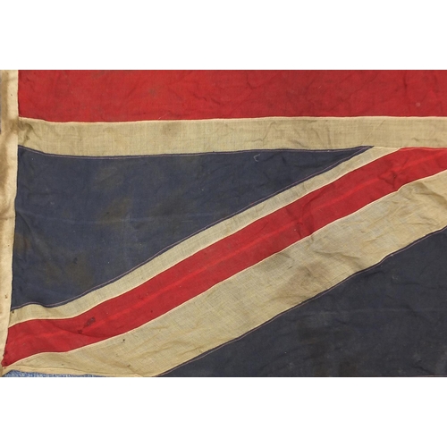 1447 - Large British military Naval interest Union Jack flag, 255cm x 120cm