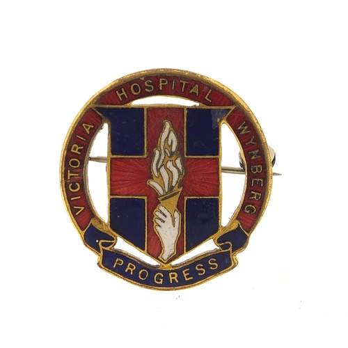 2305 - Wynberg Victoria Hospital enamelled progress badge, 2.5cm in diameter