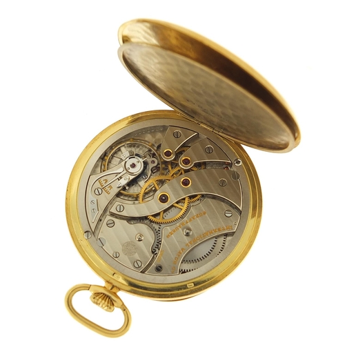 45 - International Watch Co, gentlemen's 18ct gold open face pocket watch with subsidiary dial, the case ... 