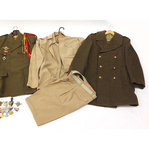 1442A - Militaria relating to Legionnaire M J Wood number 029358 including medals, kepe and uniform