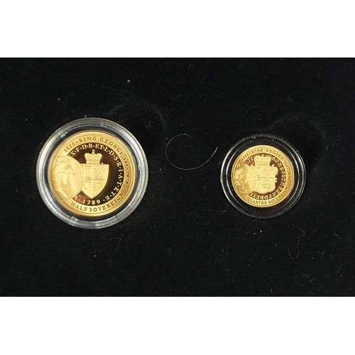 545 - The 2020 George III 200th anniversary heritage gold sovereign prestige set by Hatton's of London wit... 