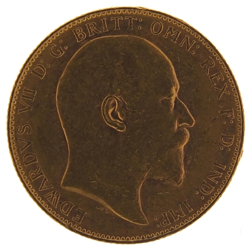 676 - Edward VII 1907 gold sovereign - this lot is sold without buyer’s premium, the hammer price is the p... 